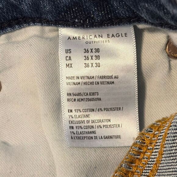 American Eagle AirFlex Original Straight Leg Jeans 36x30 - Picture 7 of 7